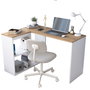 Hanah Home HA113 - 2035 Mesa de estudio roble y blanco